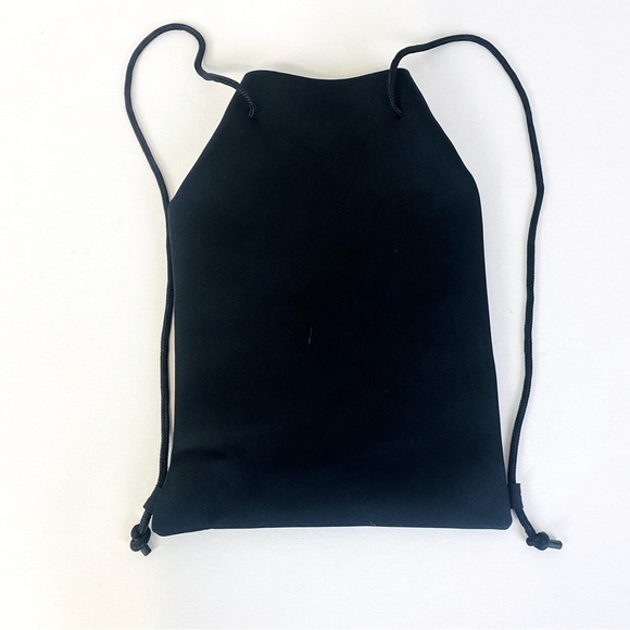 Triangl Swimwear Black Neoprene Drawstring Backpack Beach Bag 16” x 11” - Picture 2 of 2